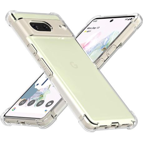 Coque silicone pour Google Pixel 7 antichoc transparente