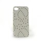 Coque simili cuir pour Iphone 4 fleurs et feuilles strass + film protection ecran