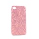 Coque motif zebre avec des paillettes pour Iphone 4 + film protection ecran