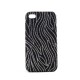 Coque motif zebre avec des paillettes pour Iphone 4 + film protection ecran