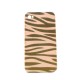 Coque mate motif zebre couleur pour Iphone 4 + film protection ecran