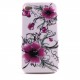 Coque integrale fleurs roses Iphone 4 + film protection ecran