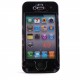 Coque integrale noire tete de mort pour Iphone 4 + film protection ecran