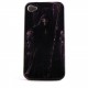 Coque integrale noire tete de mort diable pour Iphone 4 + film protection ecran