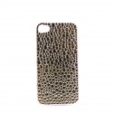 Coque rigide et brillante motif gouttes d'eau avec des strass pour Iphone 4 + film protection ecran