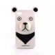 Coque silicone pour Iphone 4 motif ourson + film protection ecran offert