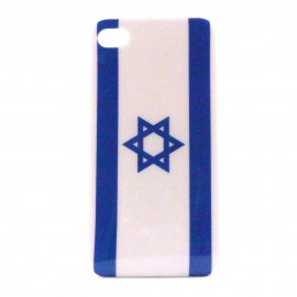 Coque rigide drapeau Israel pour Iphone 4  + film protection écran offert