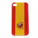 Coque rigide drapeau Espagne pour Iphone 4  + film protection écran offert