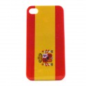 Coque rigide drapeau Espagne pour Iphone 4  + film protection écran offert