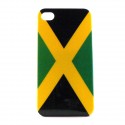 Coque rigide drapeau Jamaique pour Iphone 4  + film protection écran offert