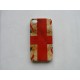 Coque rigide drapeau Angleterre/UK vintage pour Iphone 4  + film protection écran offert