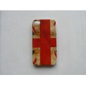 Coque rigide drapeau Angleterre/UK vintage pour Iphone 4  + film protection écran offert