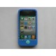 Coque silicone pourtour diamants pour Iphone 4 + film protection ecran