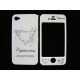 Coque integrale signe zodiaque capricorne strass diamants Iphone 4 + film protection ecran