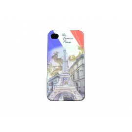 Coque pour Iphone 4 drapeau France et tour Eiffel   + film protection écran offert