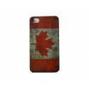 Coque pour Iphone 4  drapeau Canada vintage+ film protection écran offert