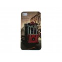 Coque pour Iphone 4 carte postale Tramway+ film protection écran