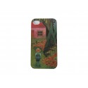 Coque pour Iphone 4 petite maison rouge + film protection écran