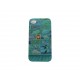 Coque pour Iphone 4 bleue dauphin + film protection écran