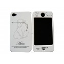 Coque integrale signe zodiaque belier strass diamants pour Iphone 4 + film protection ecran