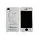 Coque integrale signe zodiaque verseau strass diamants pour Iphone 4 + film protection ecran