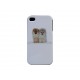 Coque pour Iphone 4 avec 2 petits chiens + film protection écran