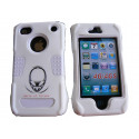 Coque pour Iphone 4 rigide intégrale blanche incassable + film protection écran offert