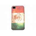 Coque rigide drapeau Mexique pour Iphone 4  + film protection écran offert