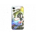 Coque Iphone 4 Manga 8 dame tatouage serpent  + film protection écran