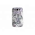 Coque  pour Samsung I9300 Galaxy S3 mate tigre violet + film protection écran offert