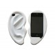 Coque silicone en forme d'oreille pour Iphone 4 + film protection écran