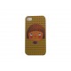 Coque pour Iphone 4 petite fille fond marron + film protection écran