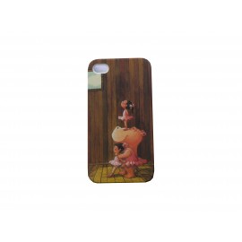 Coque pour Iphone 4 petite fille danseuse  + film protection écran