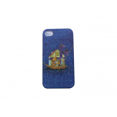 Coque pour Iphone 4 ourson canoet  + film protection écran