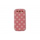 Coque pour Samsung I9300 Galaxy S3 rose claire pois blancs+ film protection écran offert