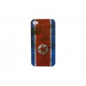 Coque rigide drapeau Corée du Nord pour Iphone 4  + film protection écran offert