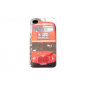 Coque pour Iphone 4 Angleterre Bus rouge double étage  + film protection écran