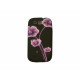 Coque pour Samsung I9300 Galaxy S3 noire fleurs roses+ film protection écran offert