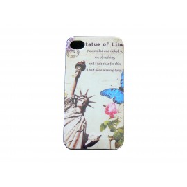 Coque pour Iphone 4 Statue de la Liberté USA/Etats Unis + film protection écran