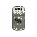 Coque pour Samsung I9300 Galaxy S3 transparente danseuse strass diamants+ film protection écran offert