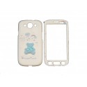 Coque pour Samsung I9300 Galaxy S3 intégrale ourson bleu + film protection écran offert