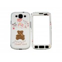 Coque pour Samsung I9300 Galaxy S3 intégrale ourson marron + film protection écran offert