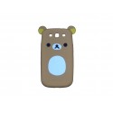 Coque pour Samsung I9300 Galaxy S3 silicone koala marron oreilles jaunes + film protection écran offert