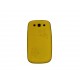 Coque pour Samsung I9300 Galaxy S3 silicone jaune cercles + film protection écran offert