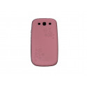 Coque pour Samsung I9300 Galaxy S3 silicone rose cercles + film protection écran offert