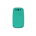 Coque pour Samsung I9300 Galaxy S3 silicone bleue cercles + film protection écran offert