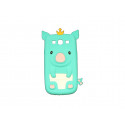 Coque pour Samsung I9300 Galaxy S3 silicone cochon bleu turquoise+ film protection écran offert