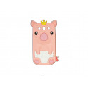 Coque pour Samsung I9300 Galaxy S3 silicone cochon saumon + film protection écran offert