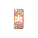 Coque pour Iphone 5 mur multicolore + film protection écran offert