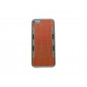 Coque pour Iphone 5 rouge contour métal + film protection écran offert